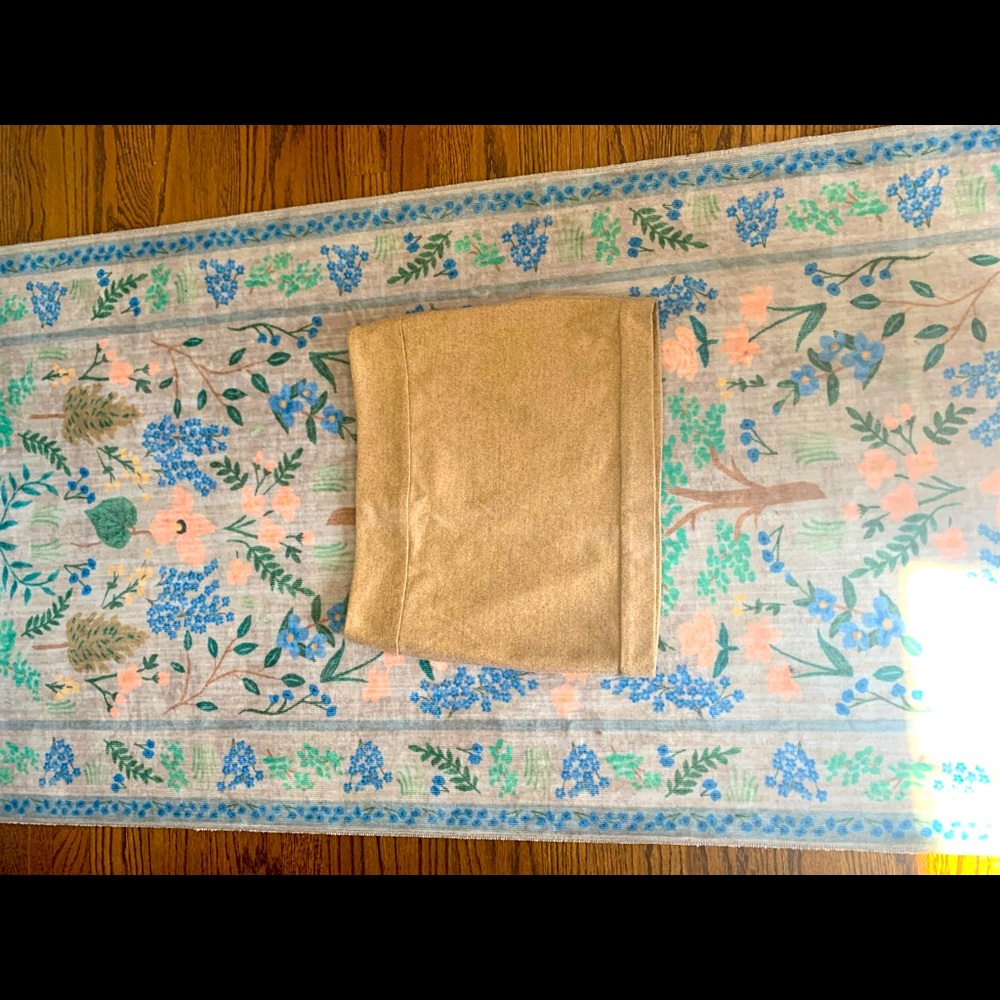 DVF Gold Wool Mini Skirt